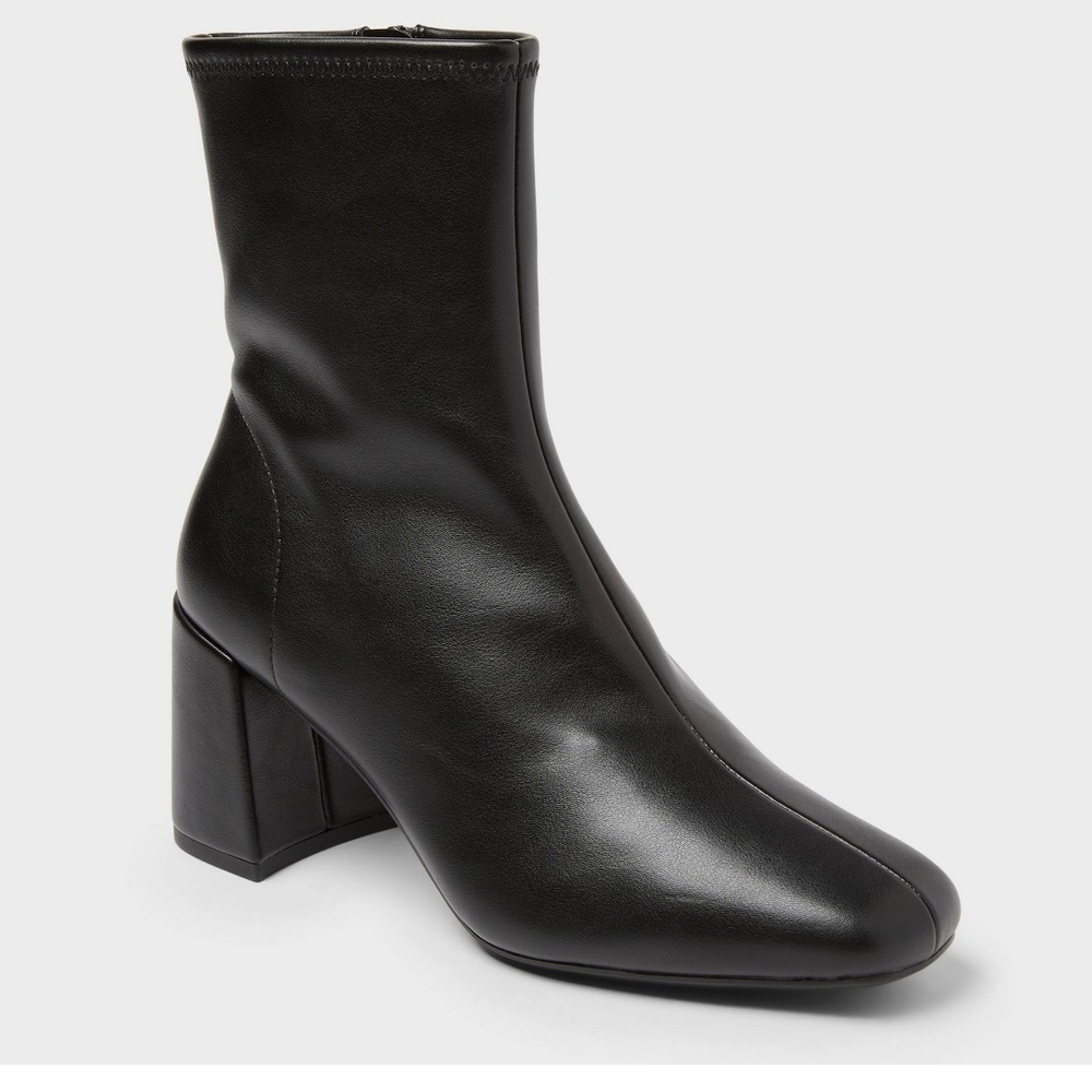 a new day Black Heeled Ankle Boots
